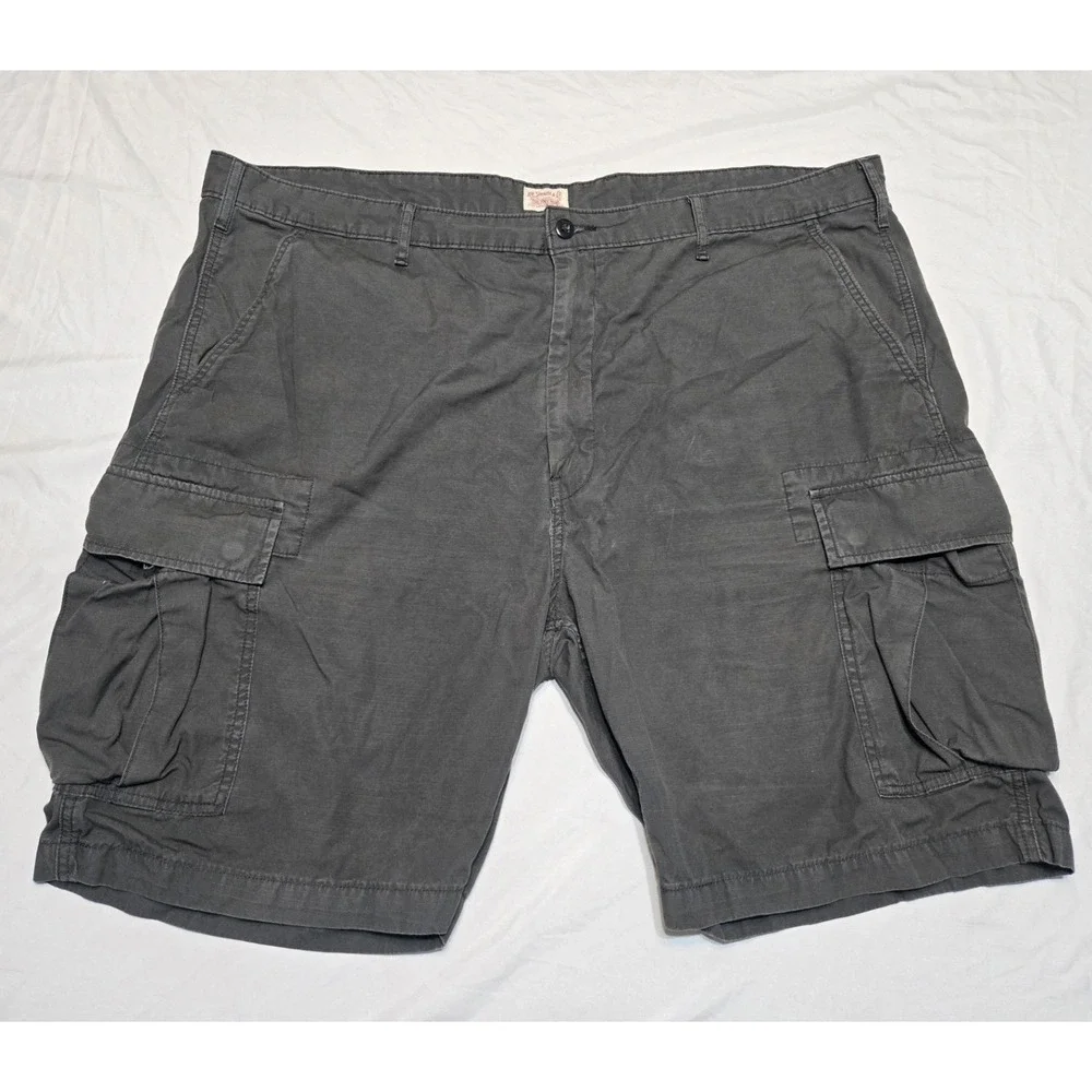 Levi's Cargo Shorts Mens 46 Black 100% Cotton Ripstop Utility Hiking Casual